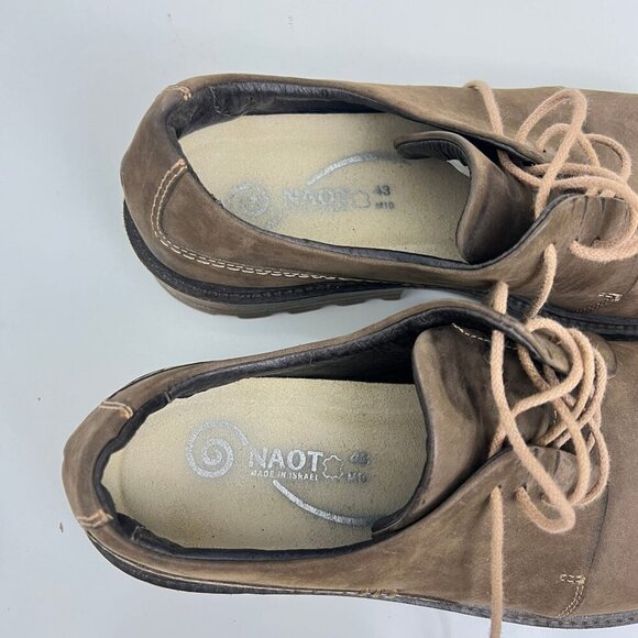 Naot Simiyu Oxford Cap Toe Mens Shoes Brown Suede Lace Up  EU 43 US 10 - Picture 4 of 8